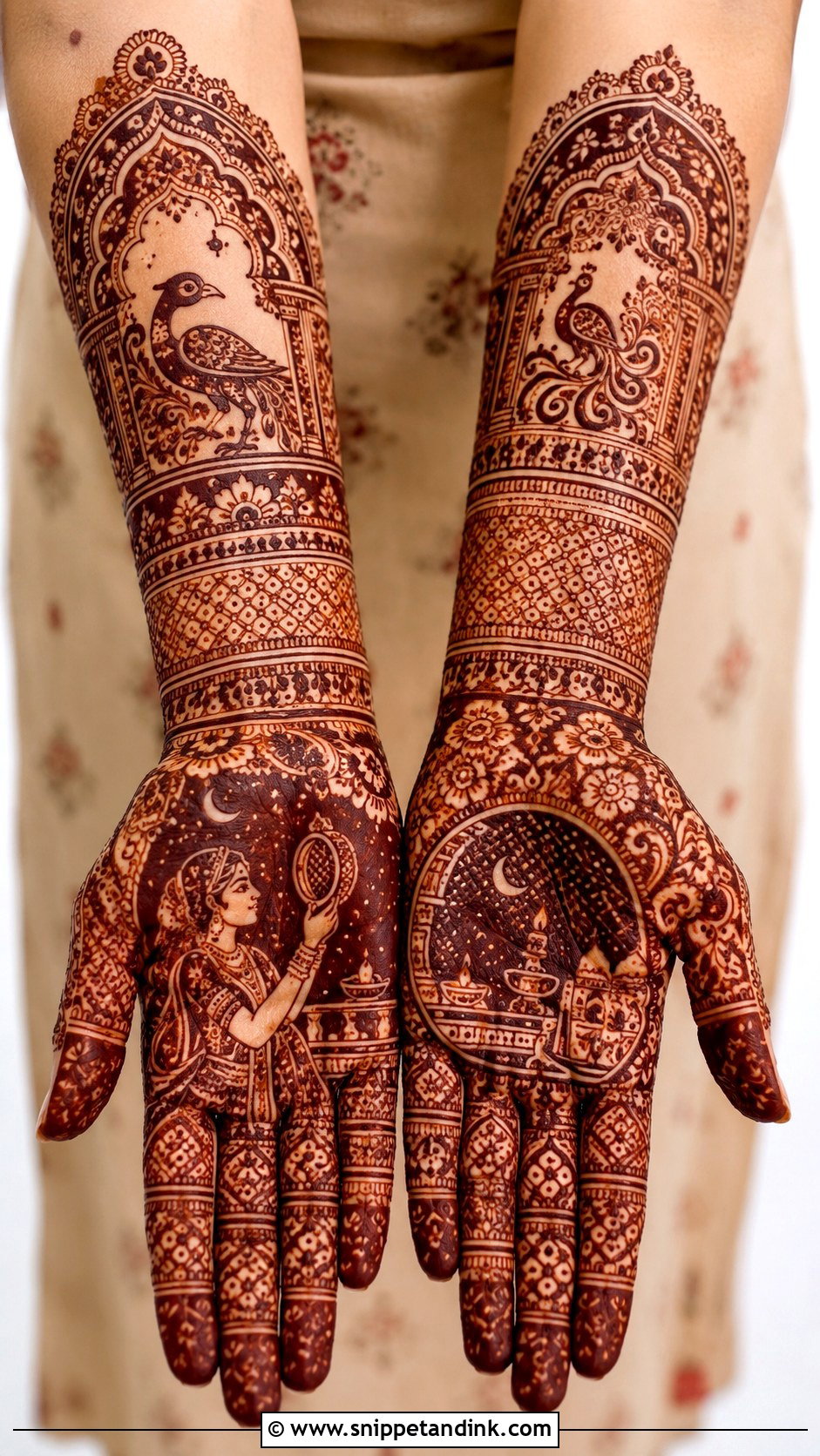 Marwari Karva Chauth Mehndi Design - Snippet and Ink - 35 Karva Chauth Mehndi Designs