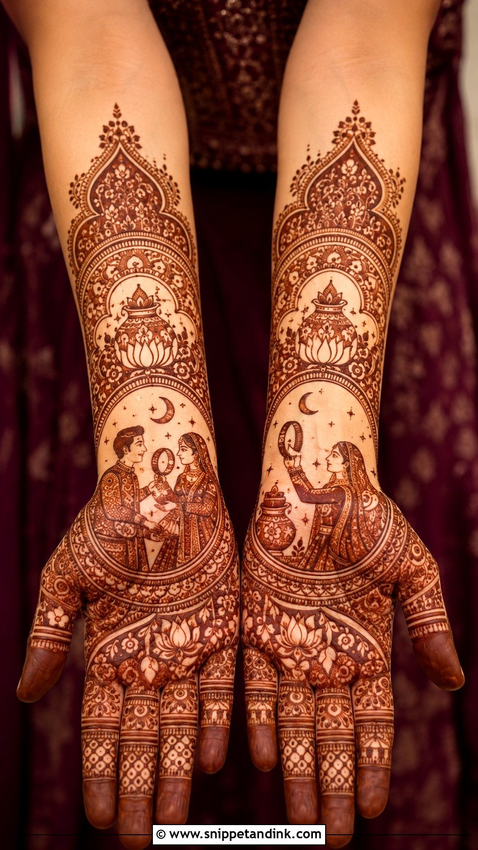 Marwari Karwa Chauth Mehndi Design - Snippet and Ink - 30 Marwari Mehndi Design Ideas