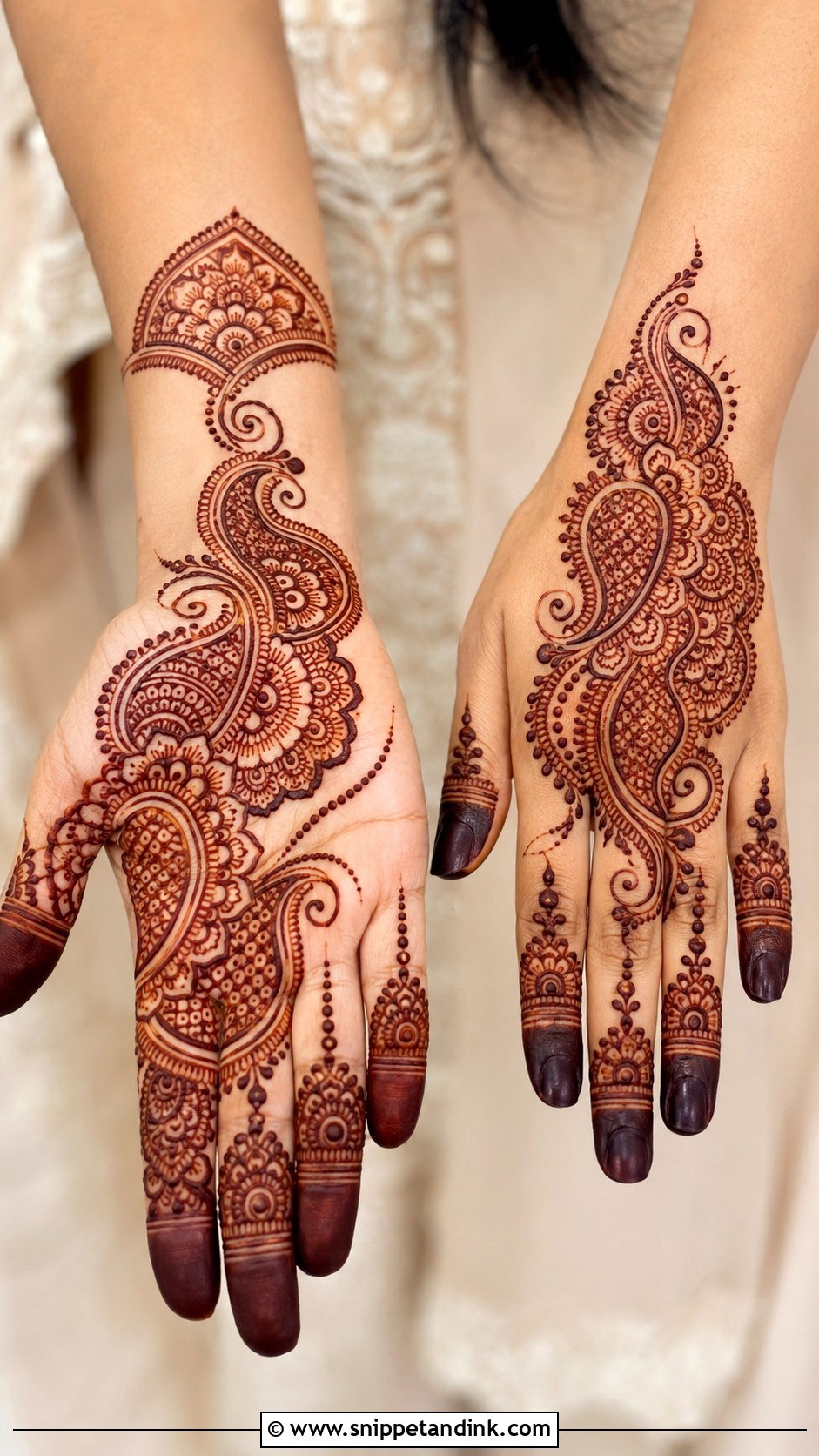 Marwari Paisley Mehndi Design - Snippet and Ink - 30 Marwari Mehndi Design Ideas