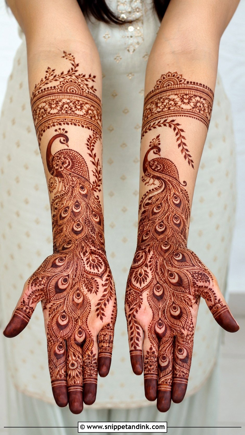 Marwari Peacock Mehndi Design - Snippet and Ink - 30 Marwari Mehndi Design Ideas