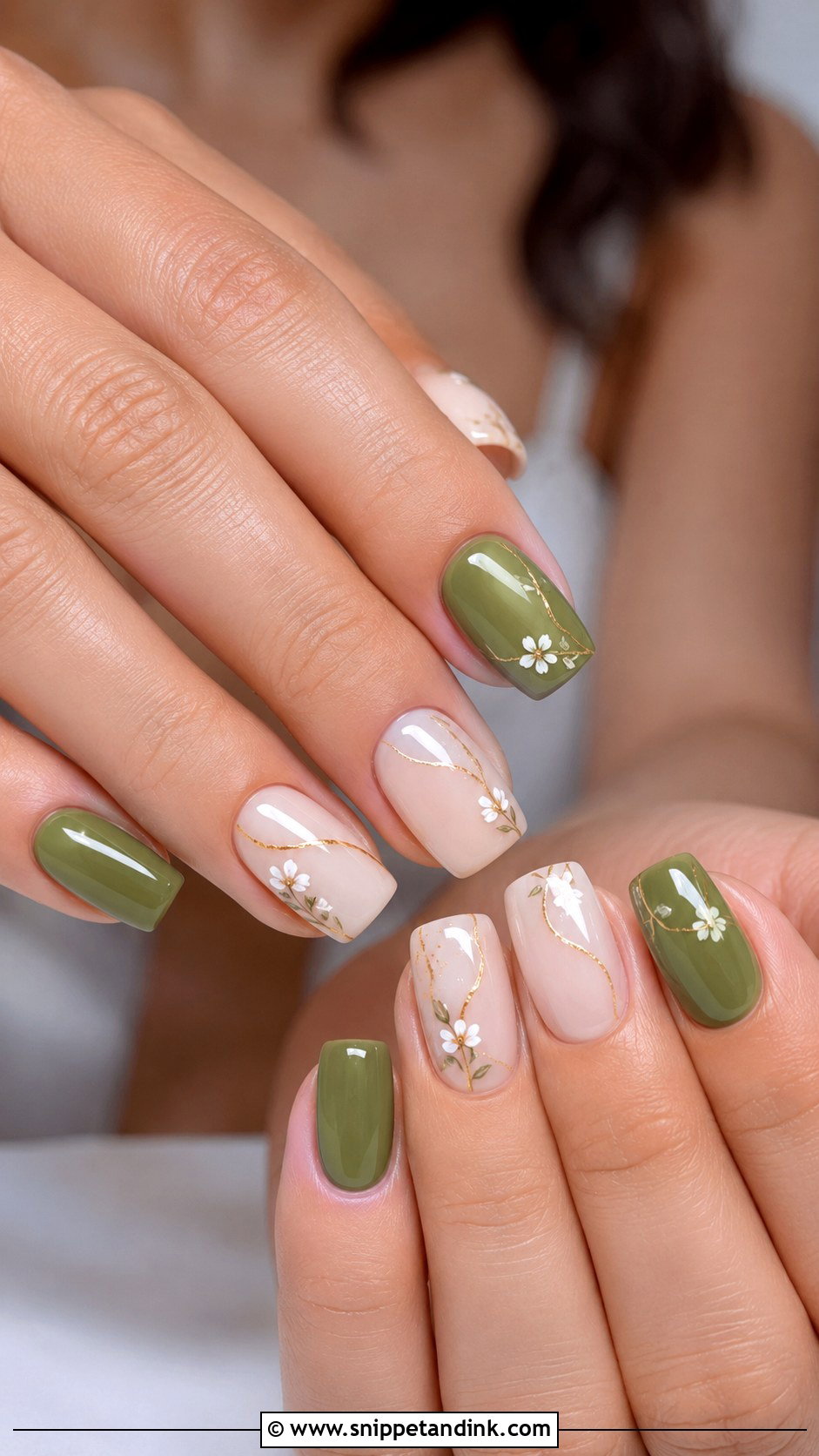 Matcha Green Bridal Nails - Snippet and Ink - 20 Green Bridal Nails