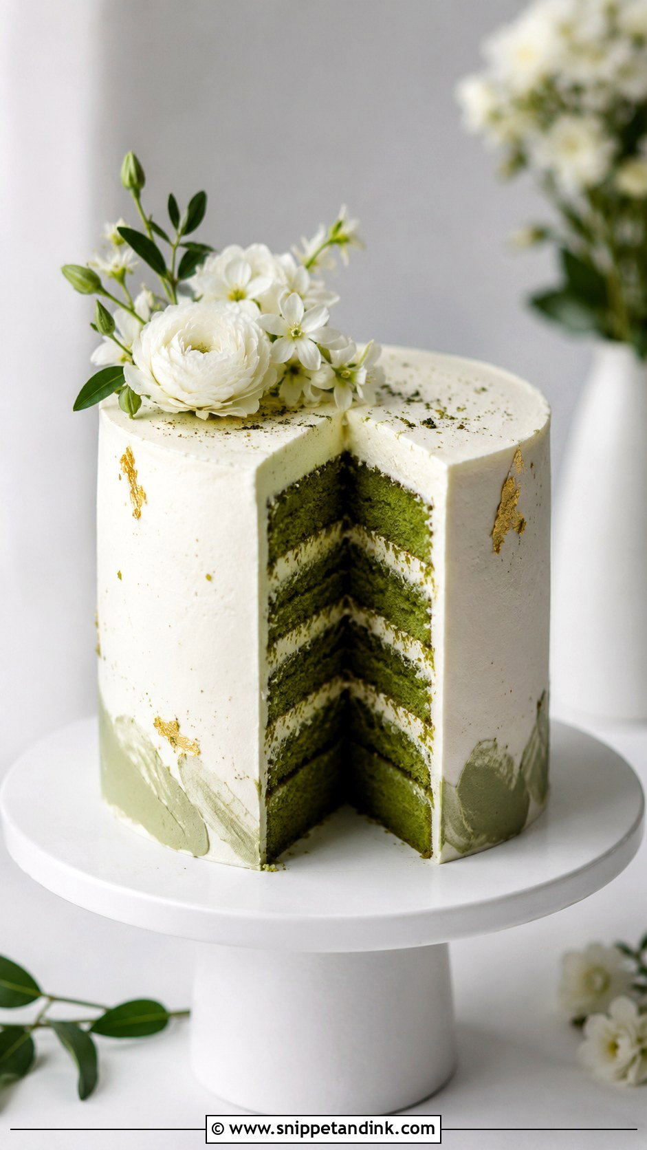 Matcha Sponge Wedding Cake - Snippet and Ink - 25 Sponge Cake Wedding Cakes