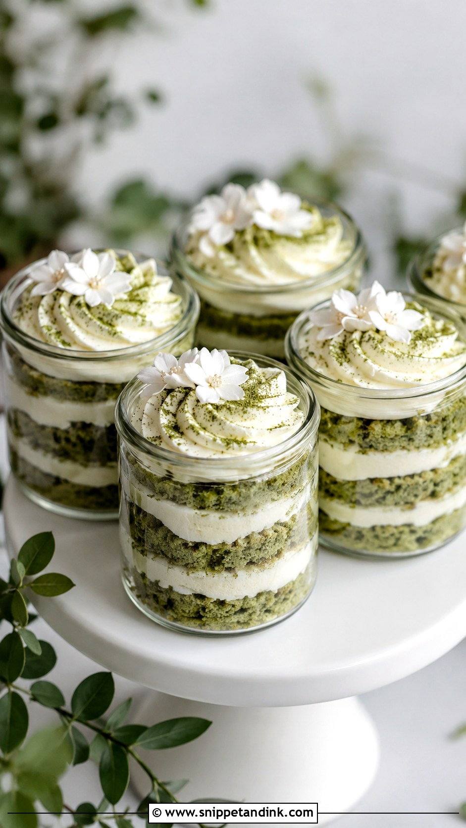 Matcha Wedding Cake In A Jar - Snippet and Ink - 25 Wedding Cake Ideas in a Jar