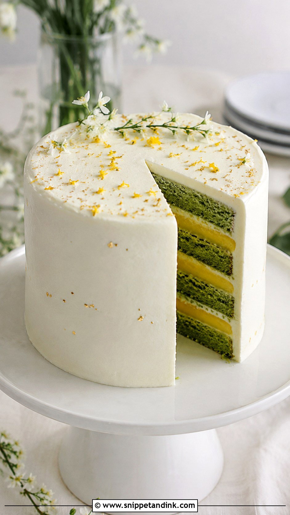 Matcha Yuzu Wedding Cake - Snippet and Ink - 20 Popular Cake Flavors for Wedding