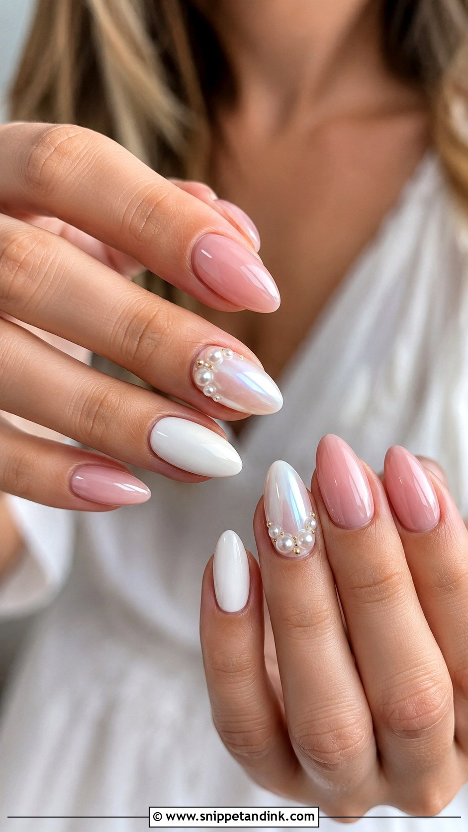 Matching Bachelorette Nails For Bride - Snippet and Ink - 30 Bachelorette Nails the Bride