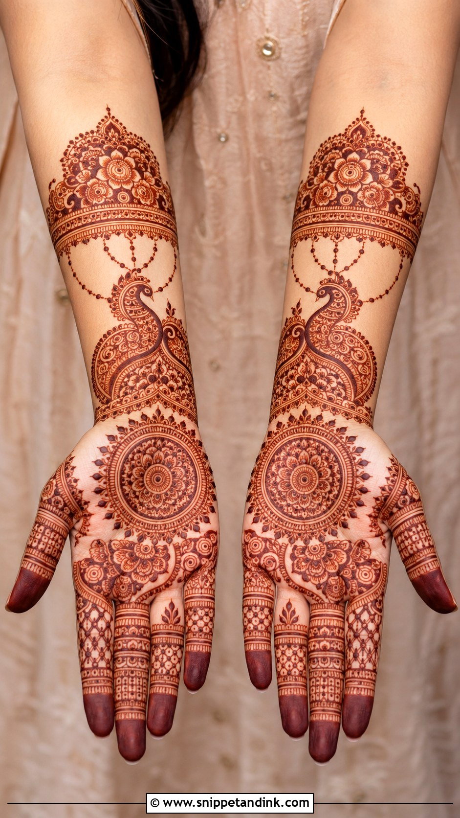Matching Both Hands Mehndi Design - Snippet and Ink - 35 Traditional Mehndi Designs