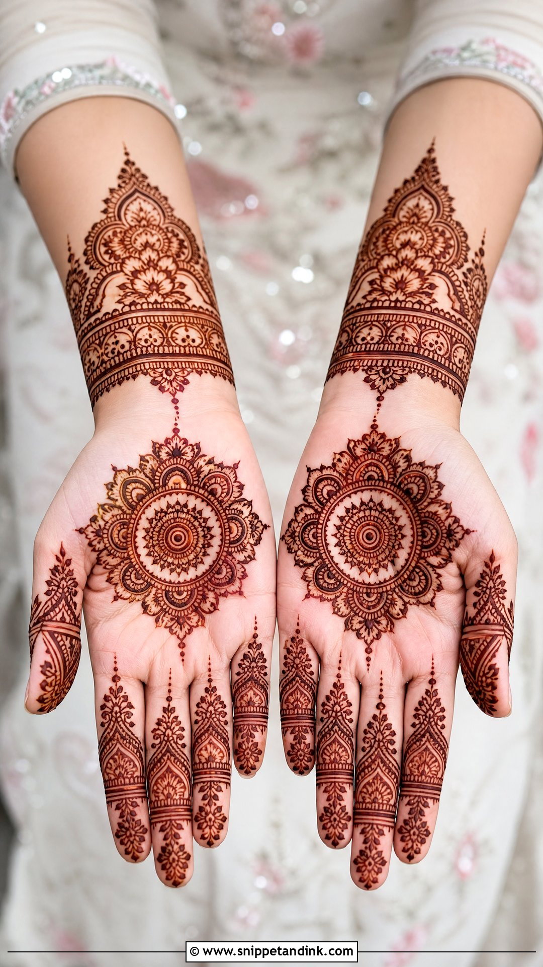 Matching Bridal Sister Mehndi Design - Snippet and Ink - 25 Bridal Sister Mehndi Design Ideas