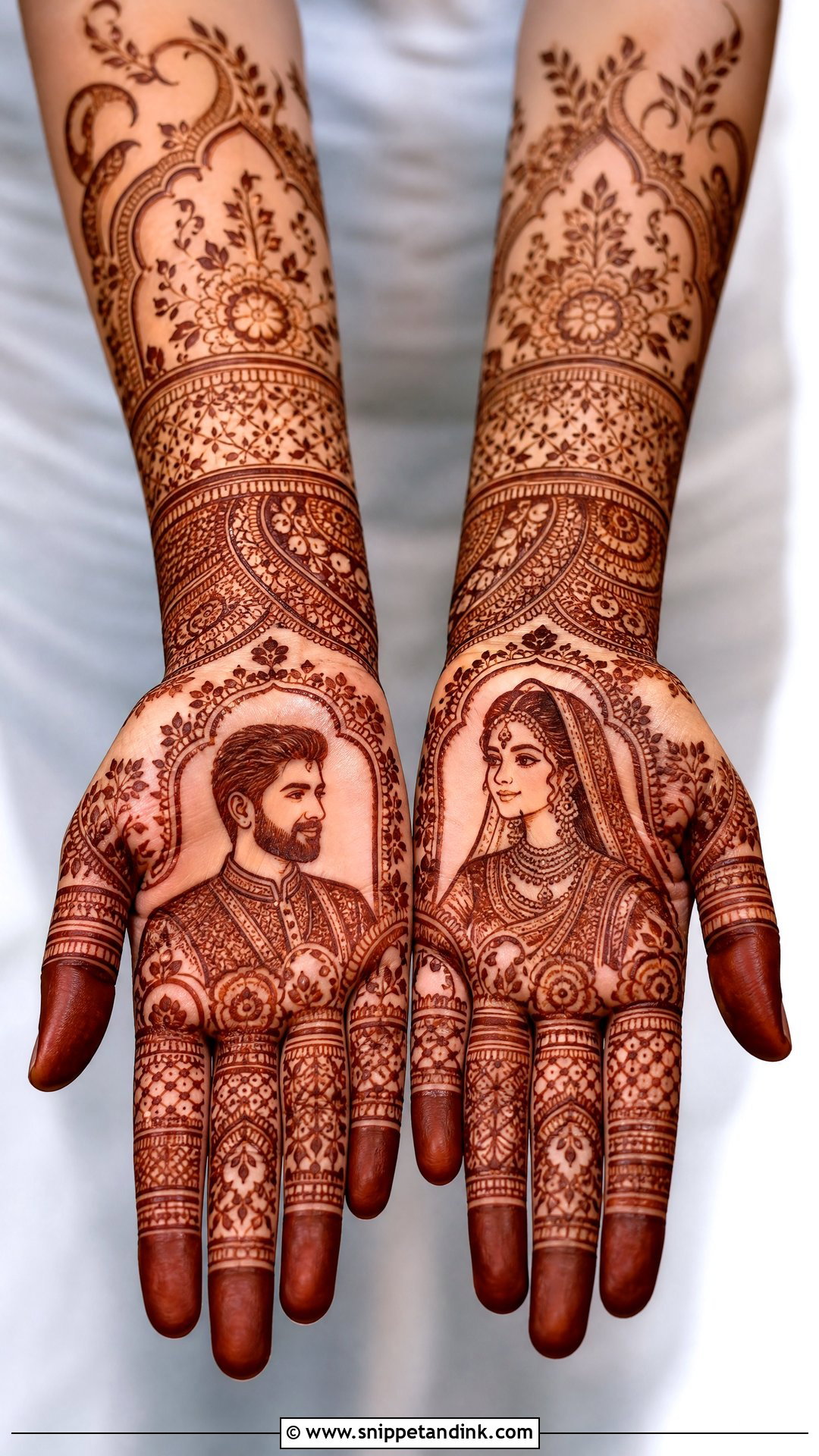 Matching Groom Face Mehndi Design - Snippet and Ink - 25 Groom Face Mehndi Designs