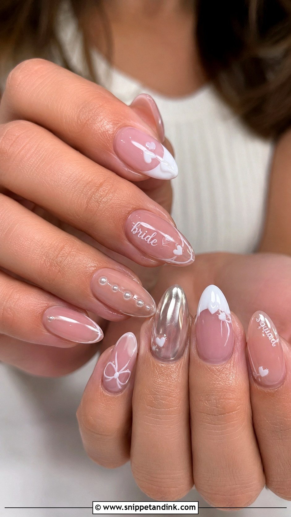 Matching Squad Hens Party Nails - Snippet and Ink - 20 Hens Party Nails