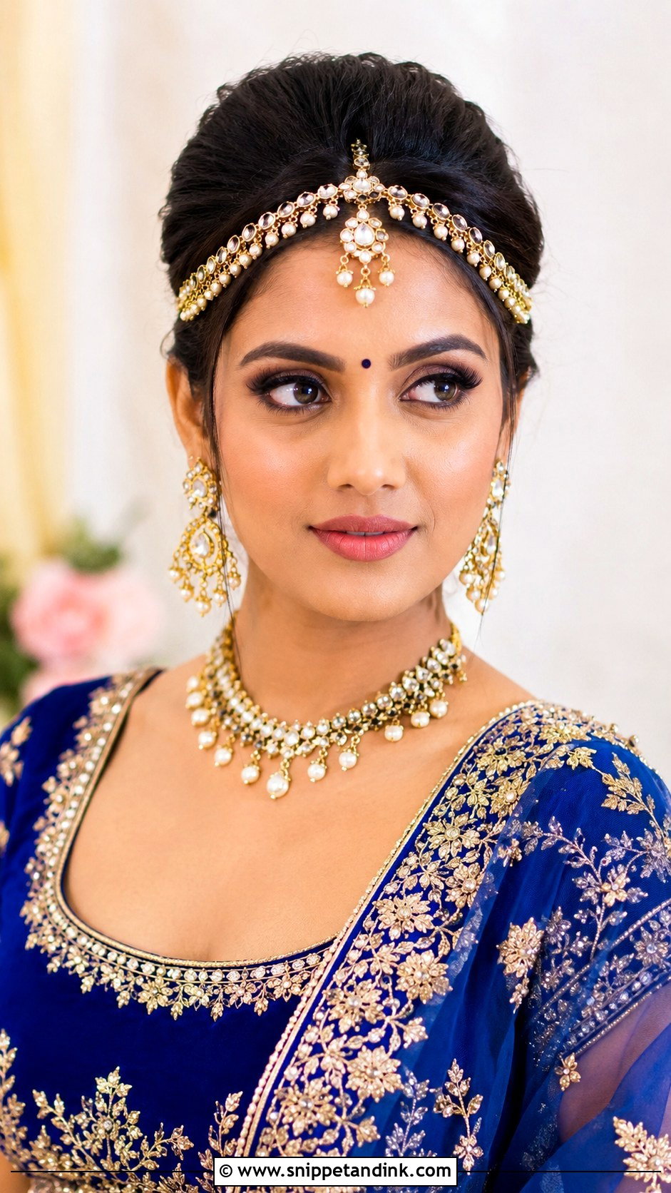 Mathapatti Front Puff Hairstyle - Snippet and Ink - 15 Mathapatti Hairstyles Indian Weddings