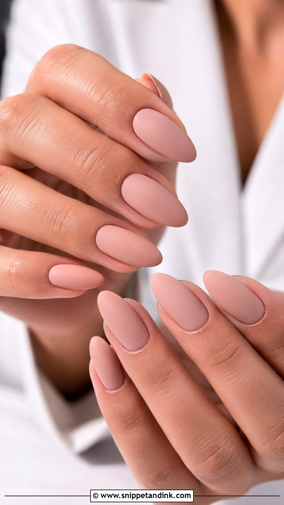 Matte Almond Wedding Nails - Snippet and Ink - 20 Almond Shape Wedding Nails Bride