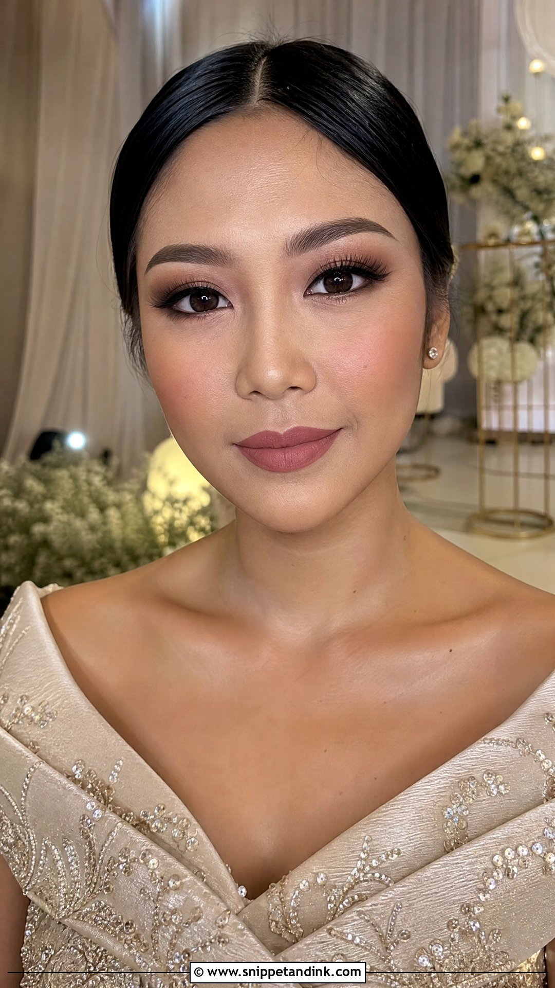 Matte Asian Bridal Makeup - Snippet and Ink - 25 Bridal Makeup Asian Brides