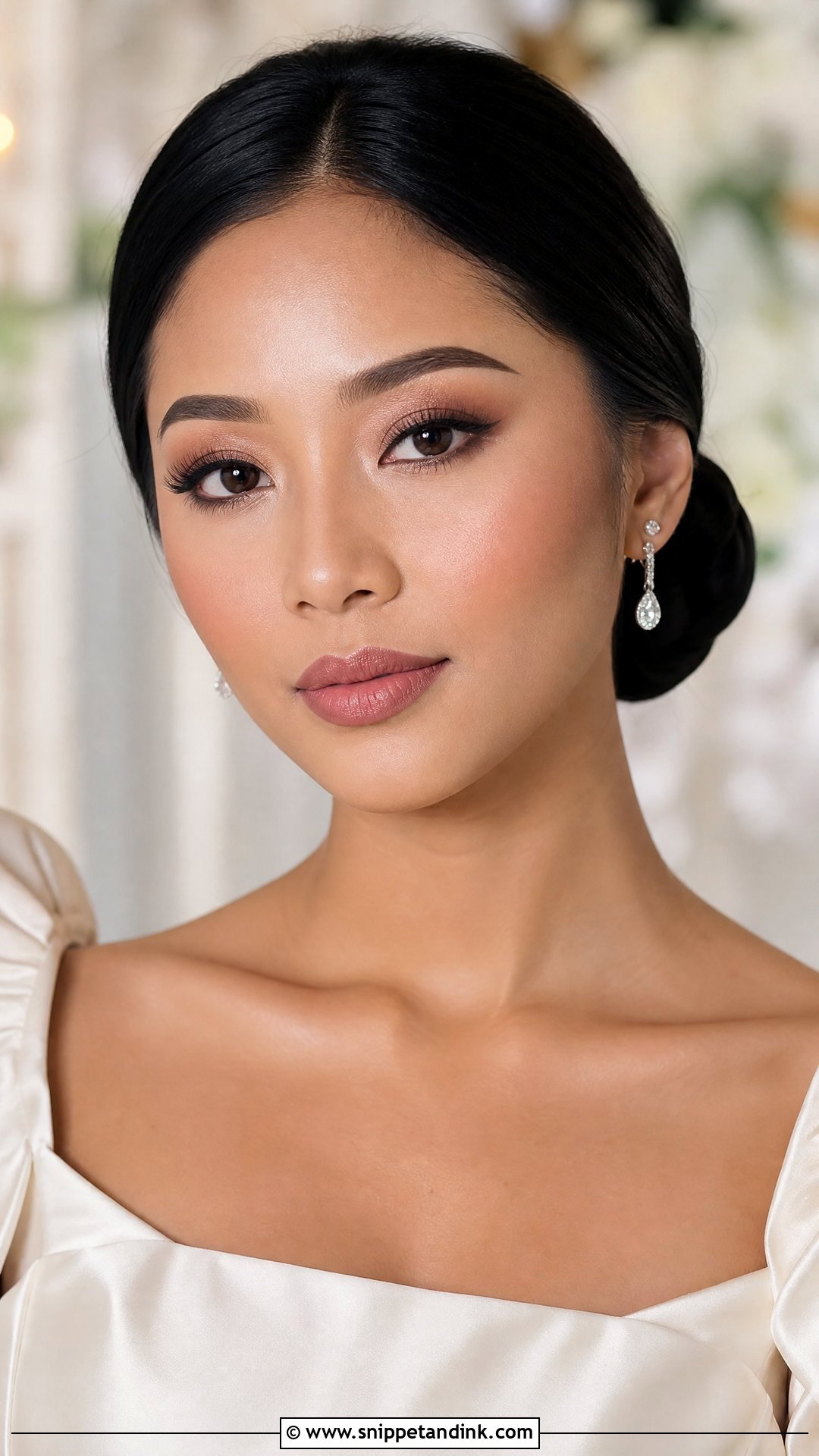 Matte Asian Bridal Makeup - Snippet and Ink - 25 Wedding Makeup for Asian Brides