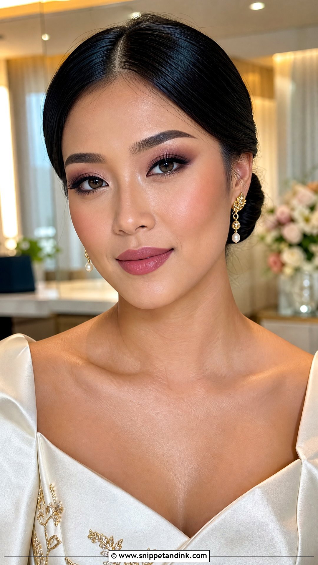 Matte Asian Bridal Makeup - Snippet and Ink - 20 Wedding Makeup Asian Brides