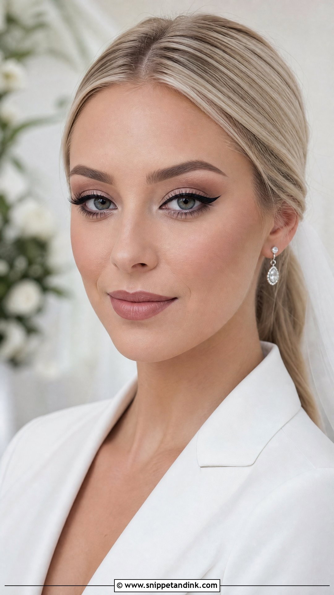 Matte Black Eyeliner Wedding Makeup - Snippet and Ink - 20 Matte Wedding Makeup Ideas