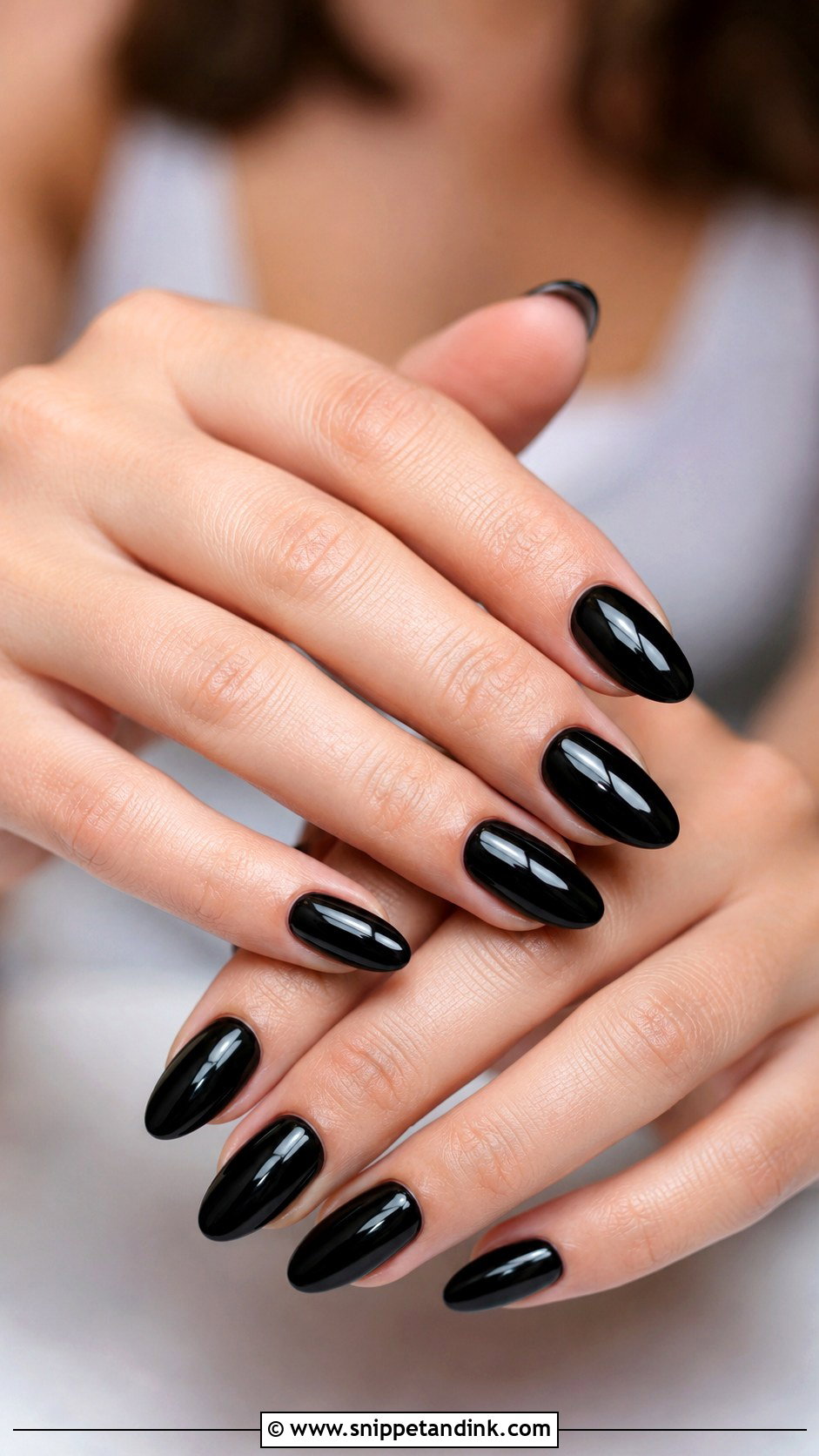 Matte Black Wedding Nails With Rhinestones - Snippet and Ink - 20 Classy Black Wedding Nails