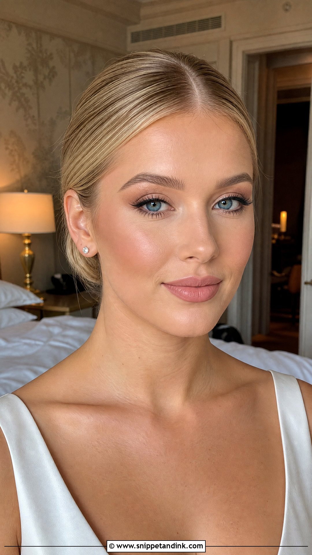 Matte Blonde Wedding Makeup - Snippet and Ink - 25 Blonde Wedding Makeup Ideas