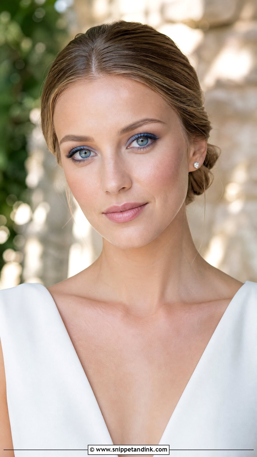 Matte Blue Eye Wedding Makeup - Snippet and Ink - 20 Blue Eye Wedding Makeup Ideas