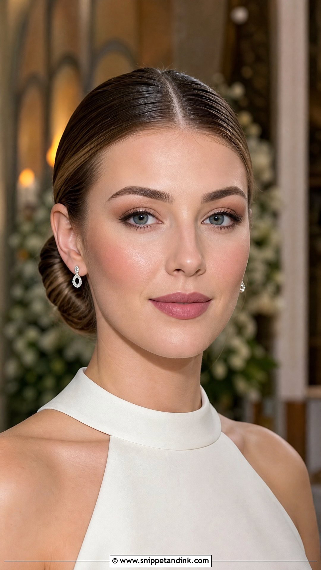 Matte Blush Wedding Makeup - Snippet and Ink - 20 Blush Wedding Makeup Ideas