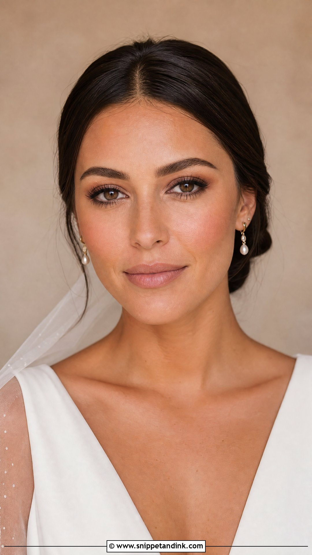Matte Boho Bridal Makeup For Brunettes - Snippet and Ink - 20 Boho Wedding Makeup Brunette Ideas
