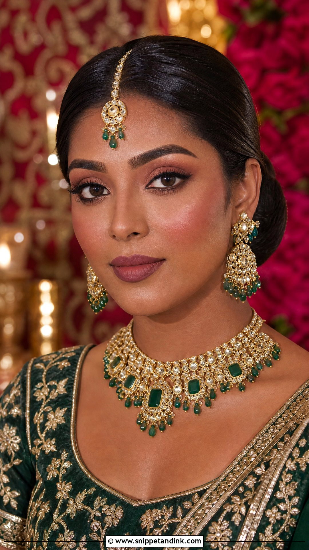 Matte Bridal Makeup - Snippet and Ink - 20 South Asian Bridal Makeup Ideas