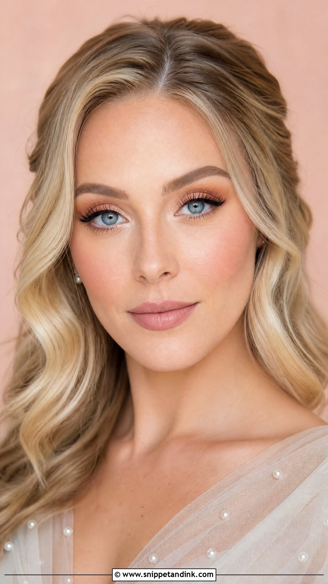 Matte Bridal Makeup For Blue Eyes - Snippet and Ink - 20 Matte Bridal Makeup Ideas