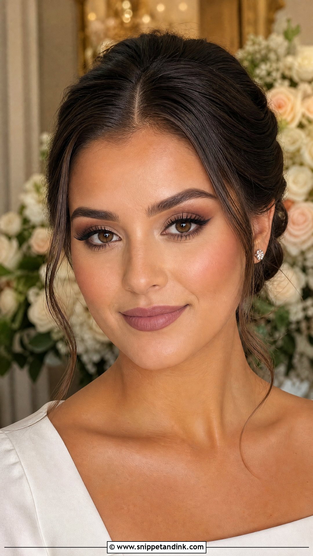 Matte Bridal Makeup For Brown Eyes - Snippet and Ink - 20 Bridal Wedding Makeup for Brown Eyes