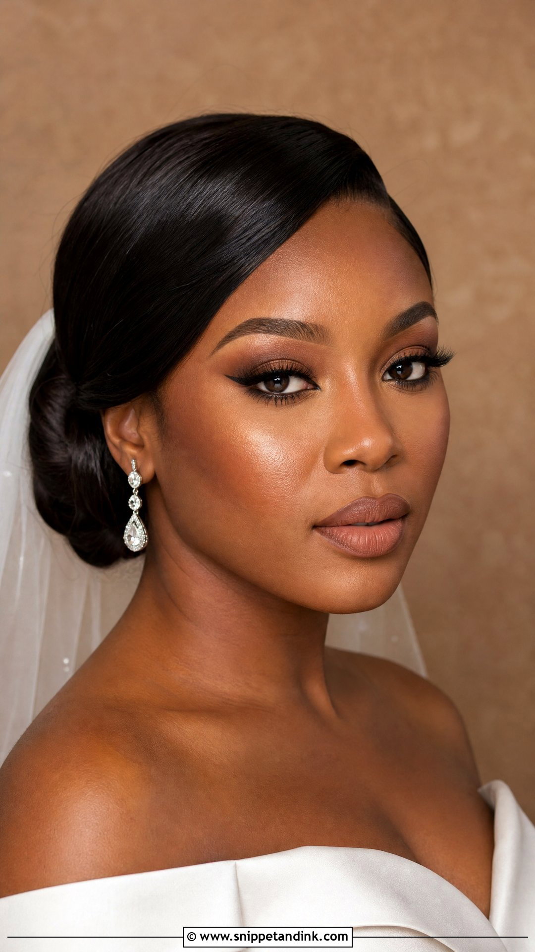 Matte Bridal Makeup For Brown Skin - Snippet and Ink - 20 Brown Girl Bridal Makeup Ideas