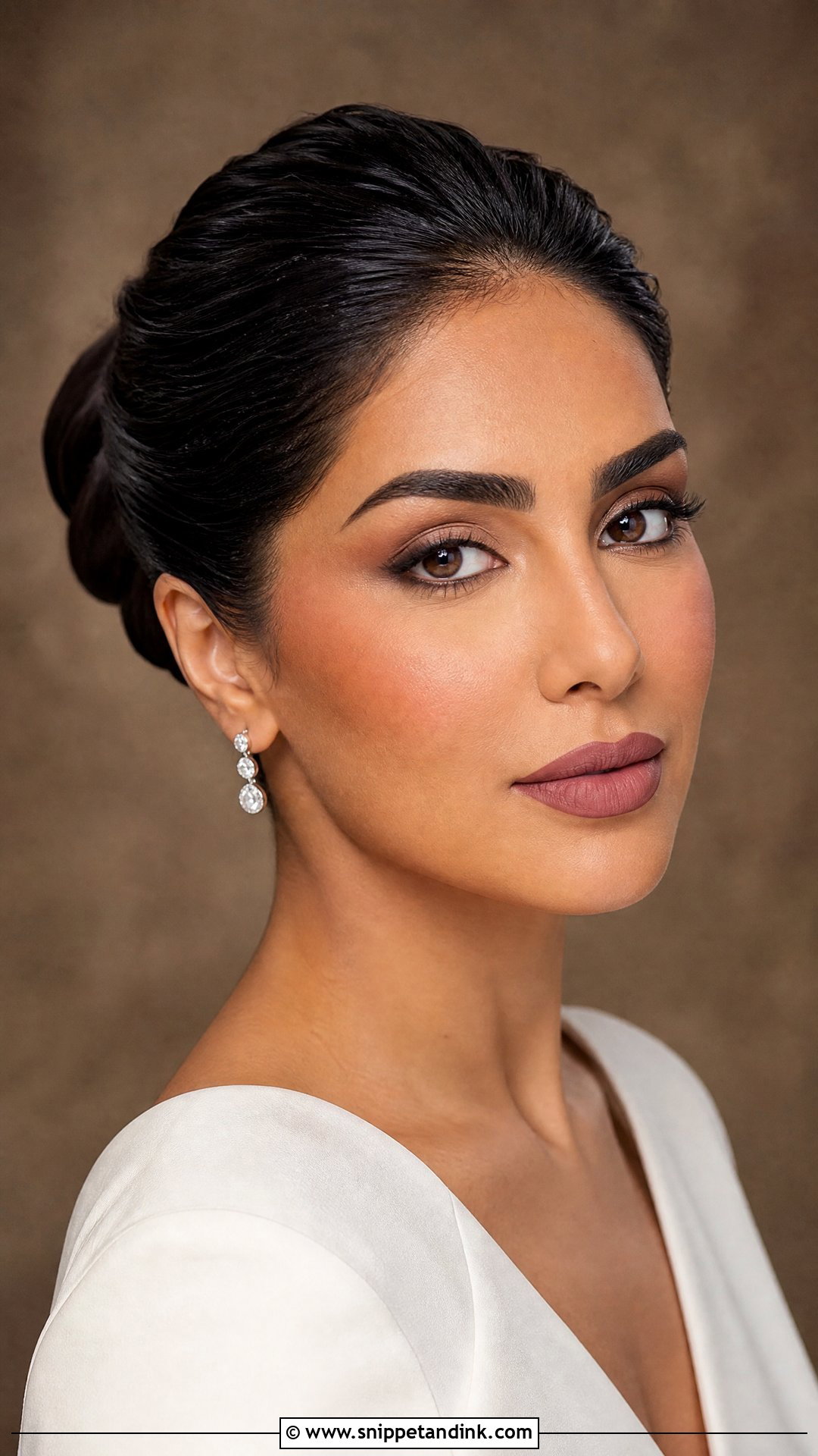 Matte Bridal Makeup For Dusky Skin - Snippet and Ink - 20 Dusky Skin Bridal Makeup Ideas