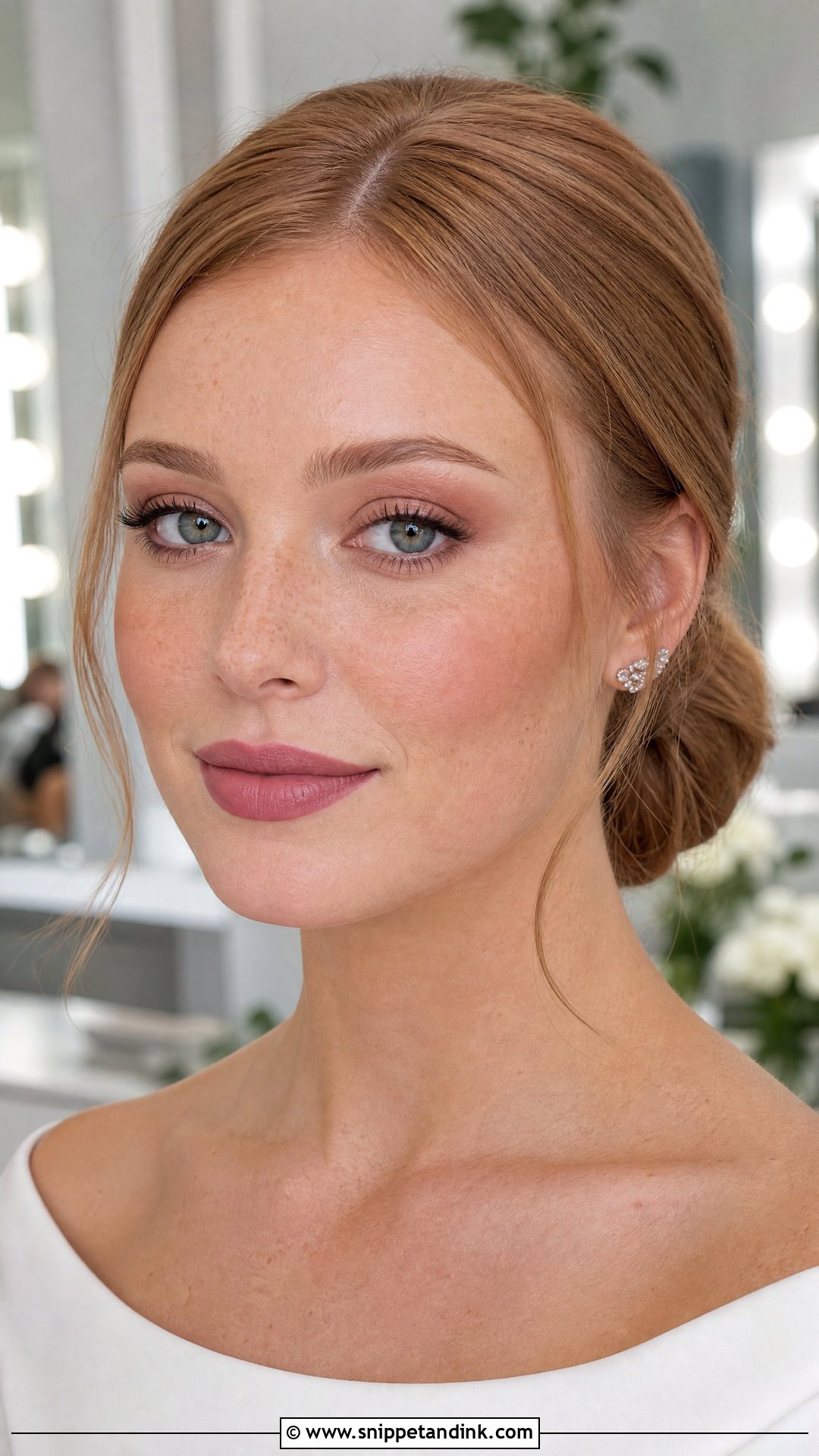 Matte Bridal Makeup With Freckles - Snippet and Ink - 20 Bridal Makeup Freckles
