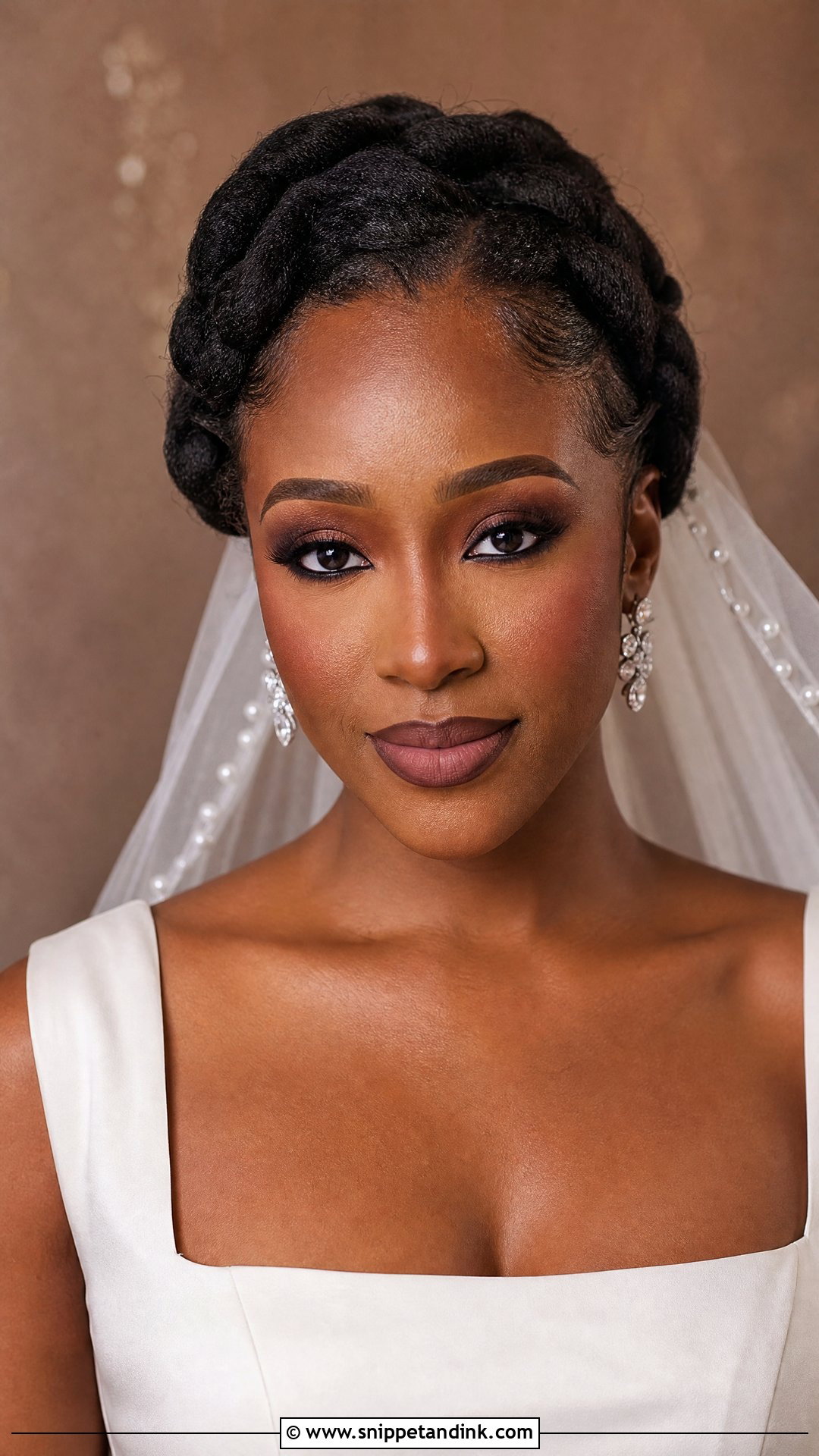 Matte Bridal Makeup for Black Women - Snippet and Ink - 20 Bridal Makeup for Black Women