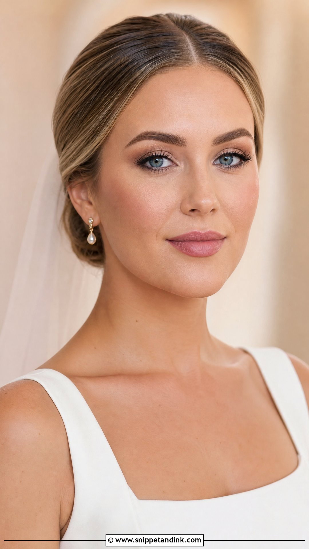 Matte Bridal Makeup for Blue Eyes - Snippet and Ink - 20 Wedding Day Makeup for Bride Blue Eyes