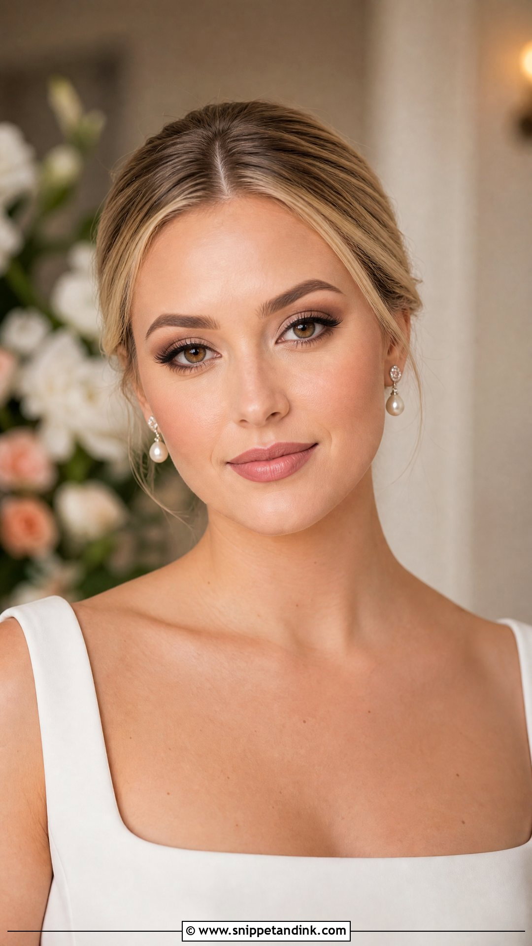 Matte Bridal Makeup for Brown Eyes - Snippet and Ink - 20 Wedding Bride Makeup for Brown Eyes
