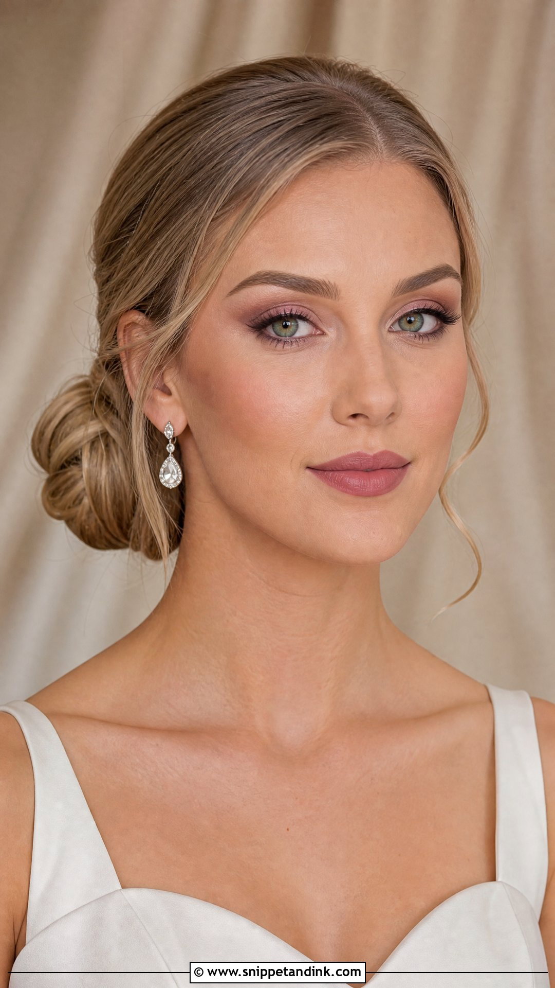 Matte Bridal Makeup for Green Eyes - Snippet and Ink - 20 Bride Make Up for Green Eyes