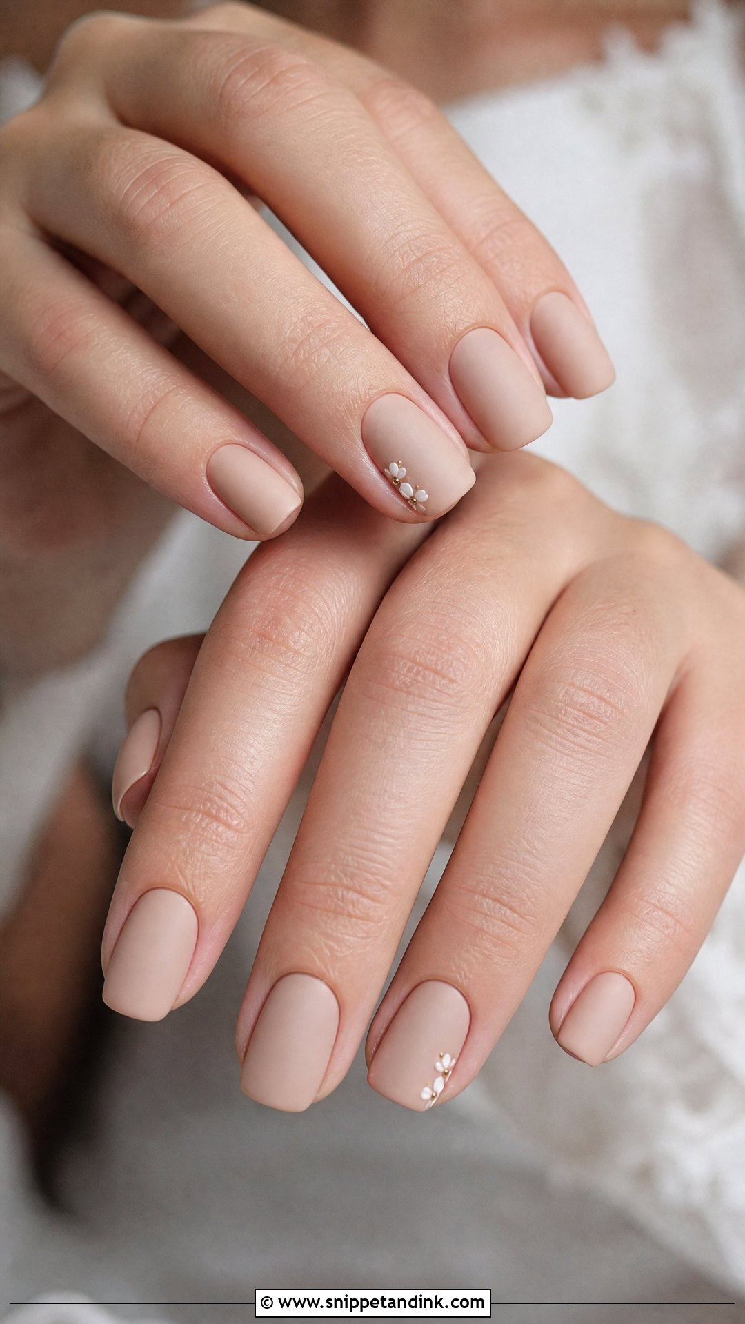 Matte Bridal Nails - Snippet and Ink - 25 Bridal Nail Ideas Brides