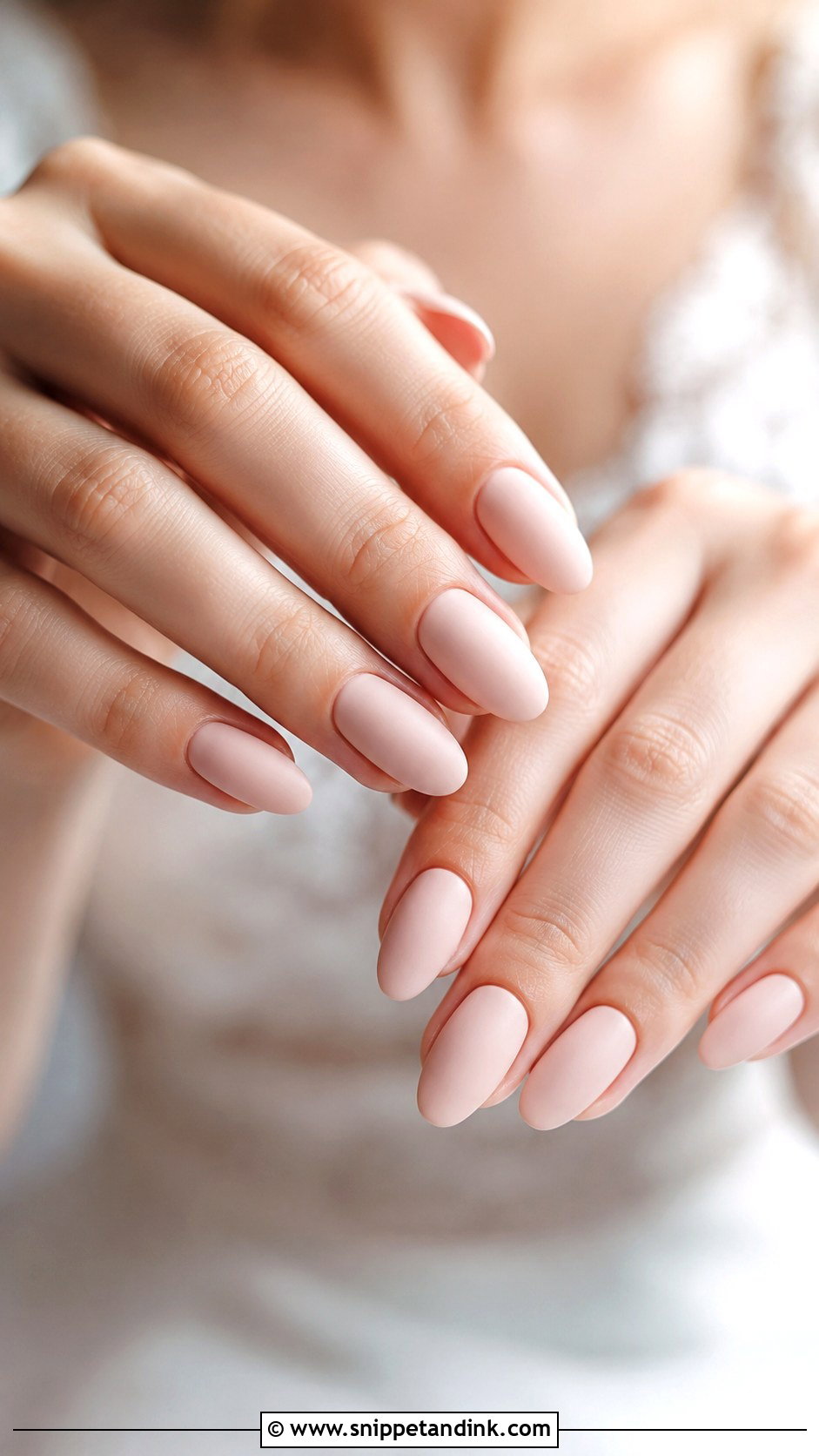 Matte Bridal Nails - Snippet and Ink - 30 Simple Bridal Nails