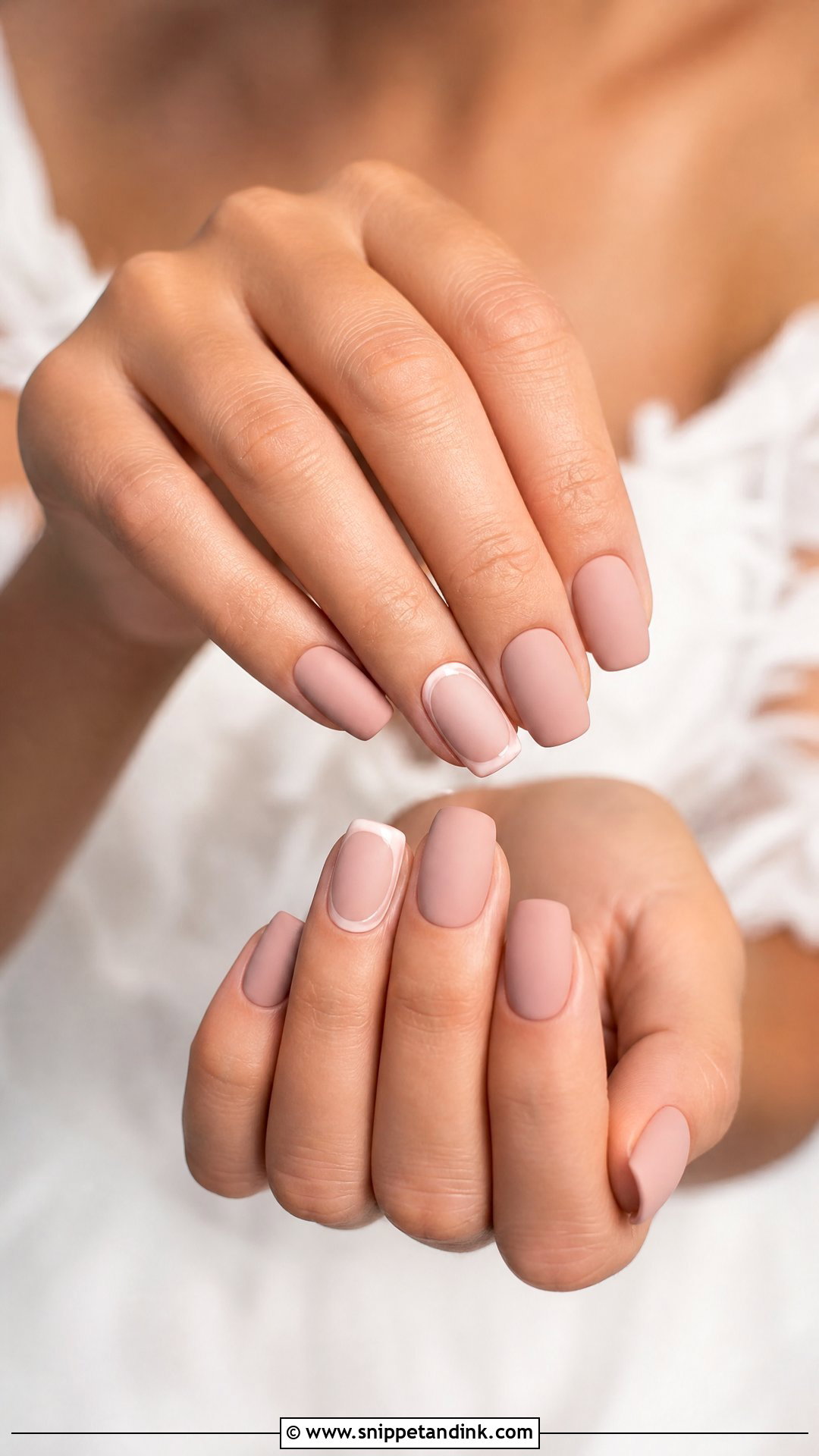 Matte Bridal Nails - Snippet and Ink - 35 Bridal Nails