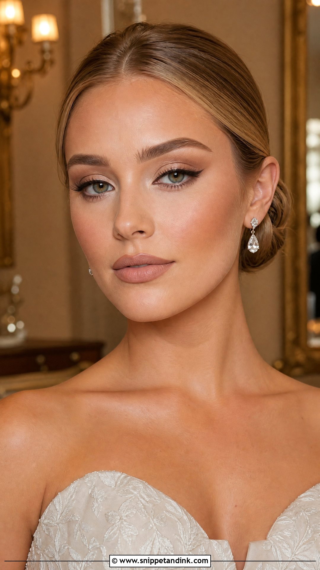 Matte Bridal Soft Glam - Snippet and Ink - 20 Bridal Soft Glam Ideas