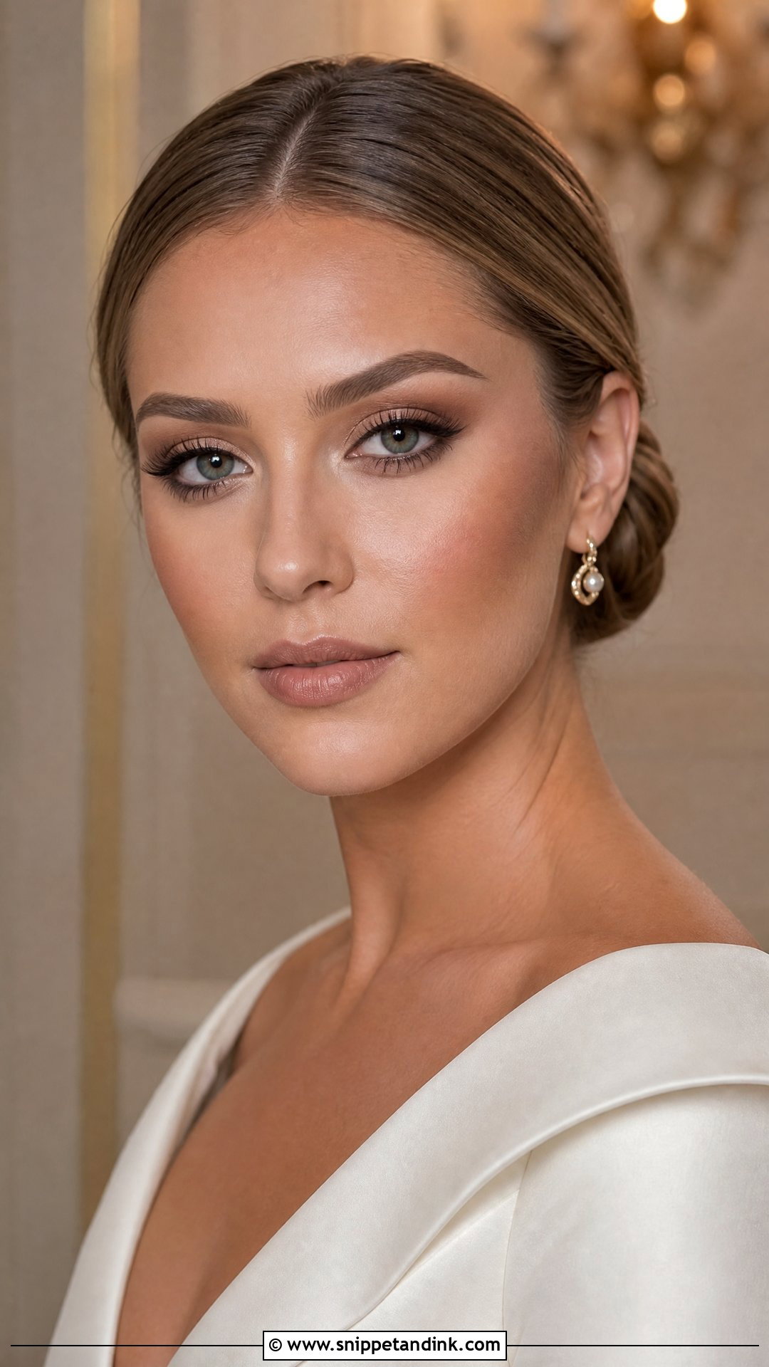 Matte Bronzed Wedding Makeup - Snippet and Ink - 20 Sun Kissed Bronzed Wedding Makeup Look Ideas