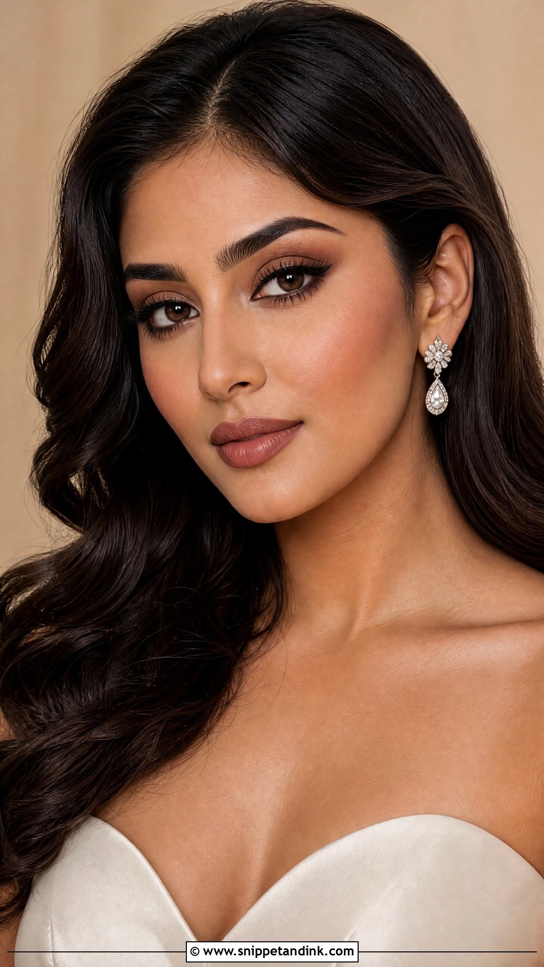 Matte Brown Bridal Makeup - Snippet and Ink - 20 Matte Bridal Makeup Ideas