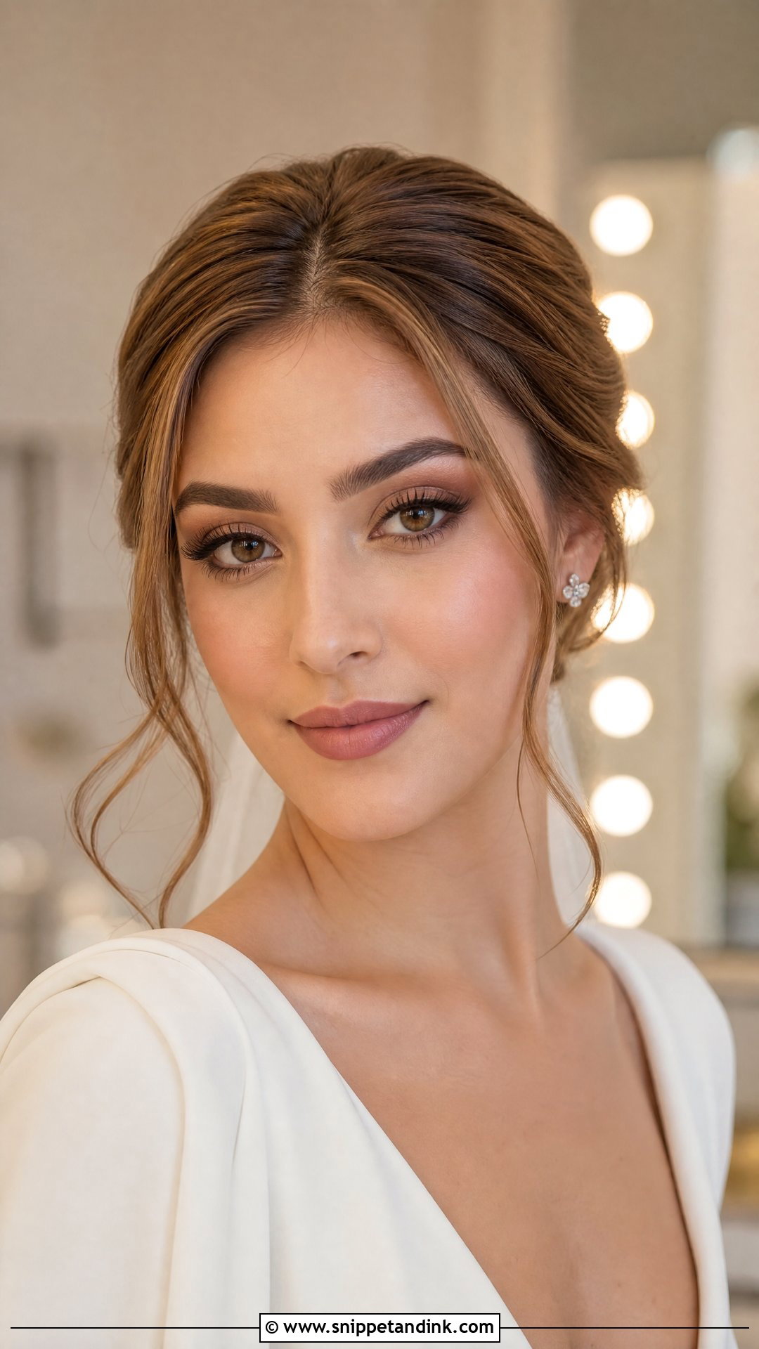 Matte Brown Bridal Makeup For Brown Eyes - Snippet and Ink - 20 Bridal Glam Makeup for Brown Eyes