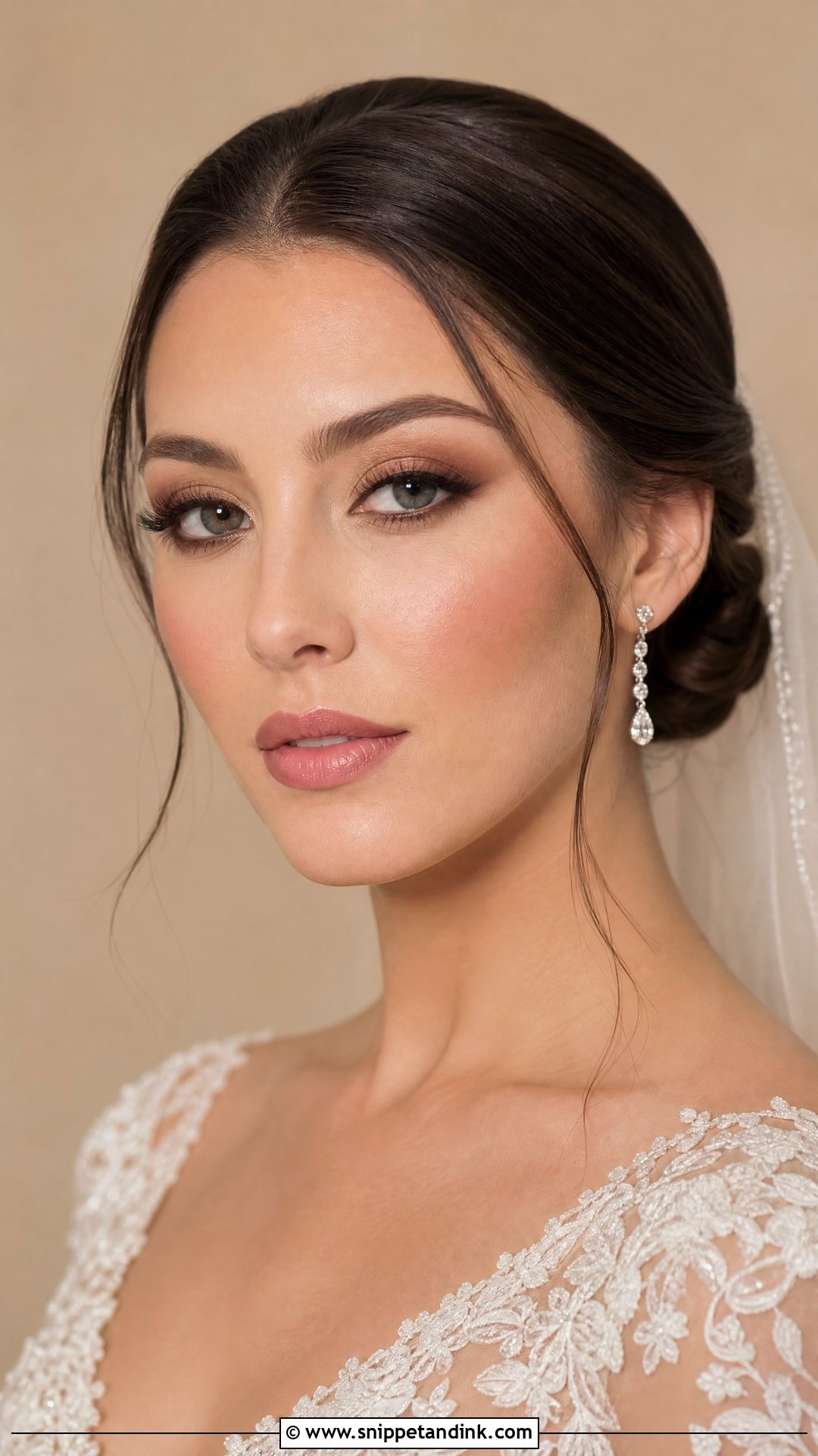 Matte Brown Bride Makeup For Blue Eyes Brunette - Snippet and Ink - 20 Bride Makeup for Blue Eyes Brunette