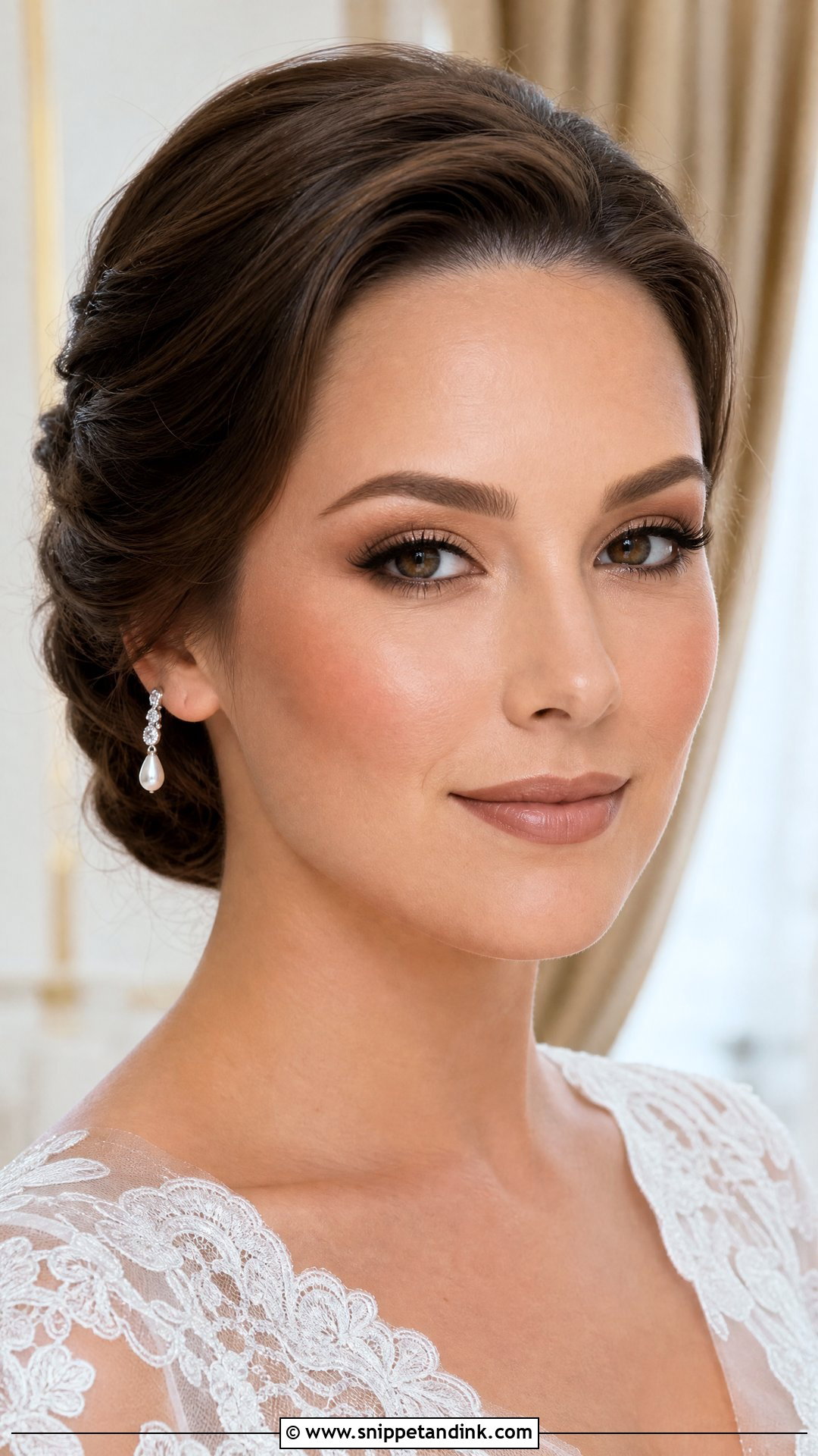 Matte Brown Hooded Eye Wedding Makeup - Snippet and Ink - 20 Hooded Eye Wedding Makeup Ideas