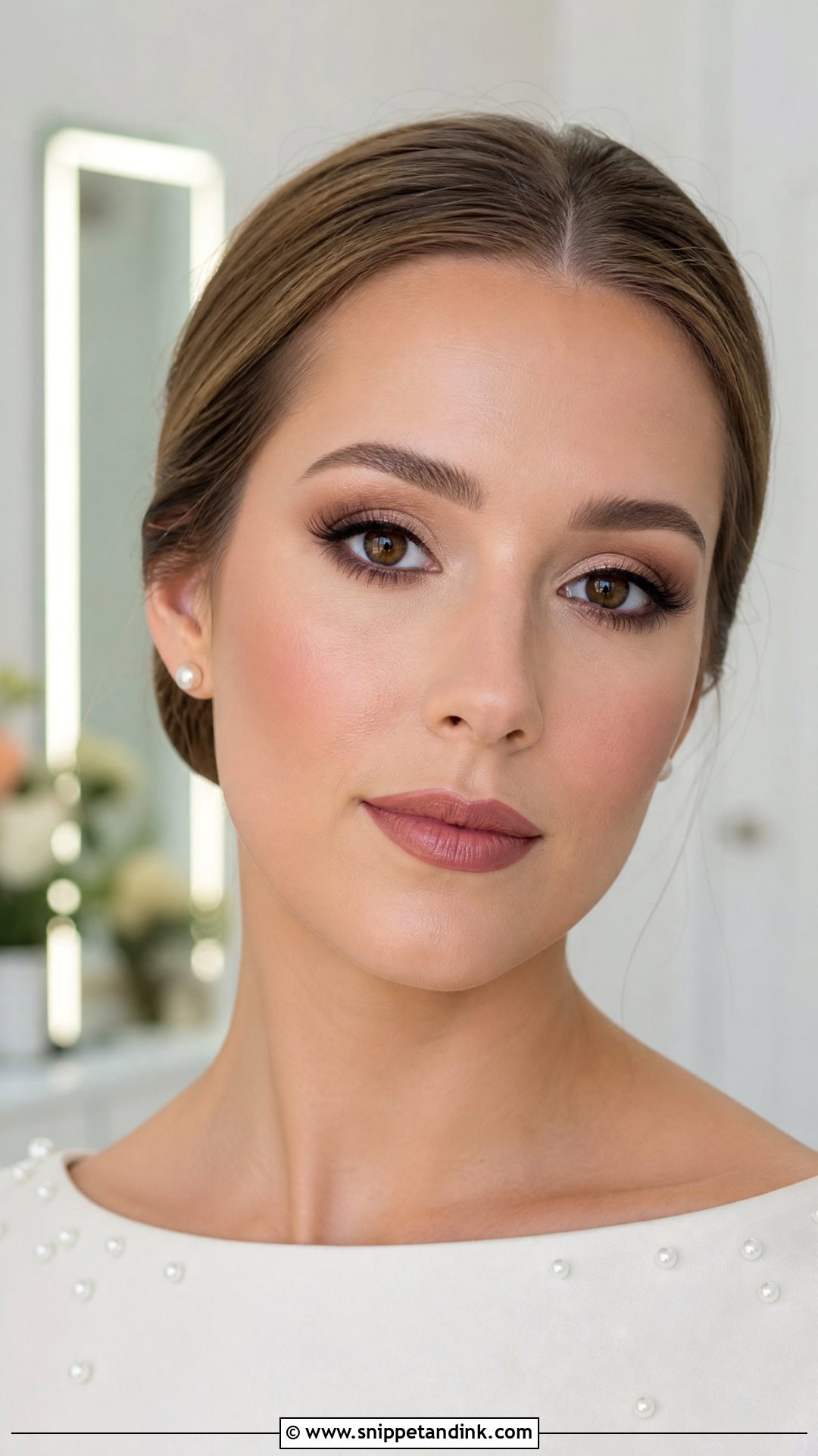 Matte Brown Wedding Makeup For Brown Eyes - Snippet and Ink - 25 Elegant Wedding Makeup for Brown Eyes