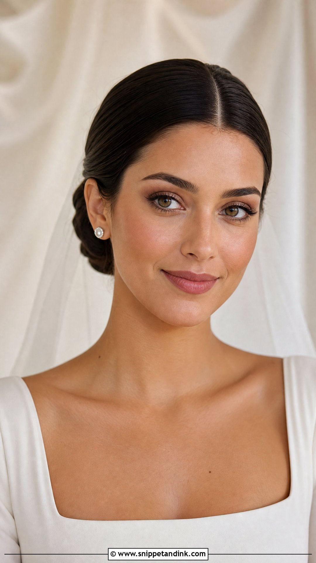 Matte Brown Wedding Makeup For Brown Eyes - Snippet and Ink - 25 Natural Glam Wedding Makeup for Brown Eyes