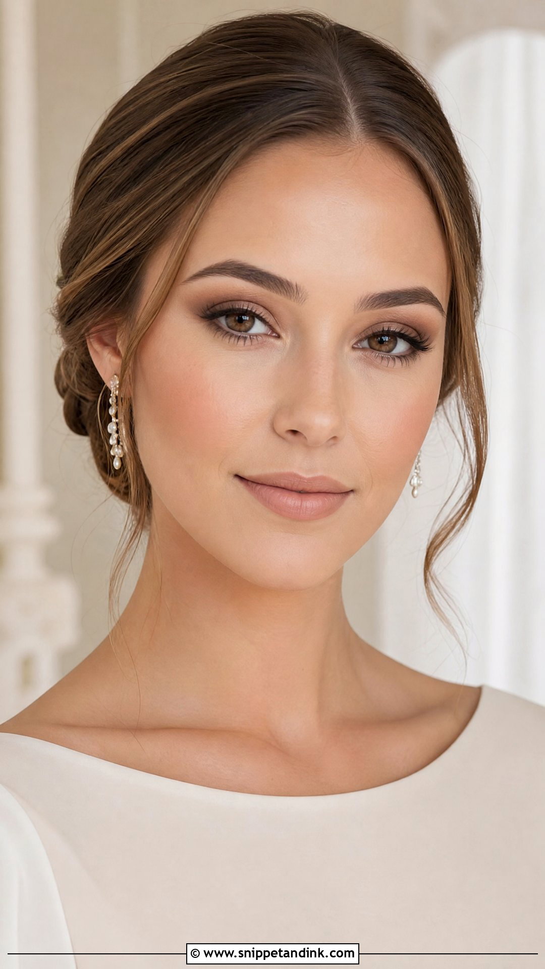 Matte Brown Wedding Makeup For Brown Eyes - Snippet and Ink - 20 Brown Eye Wedding Makeup Ideas