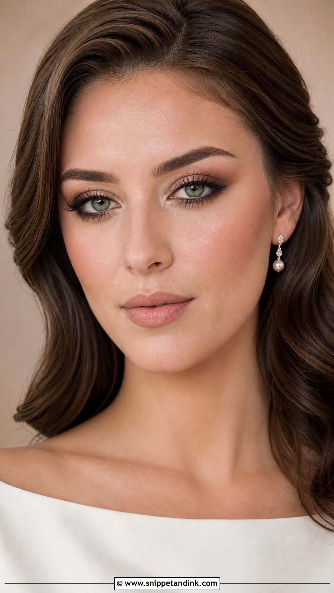 Matte Brown Wedding Makeup For Green Eyes - Snippet and Ink - 20 Green Eye Wedding Makeup Ideas