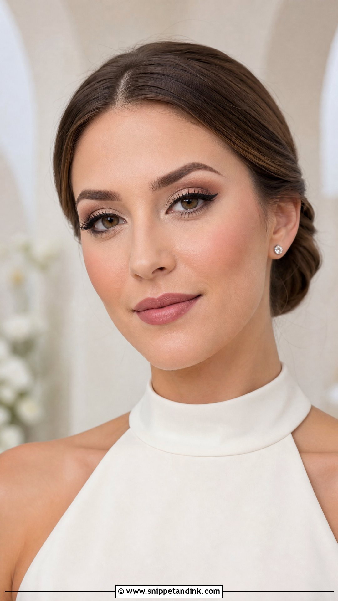 Matte Cat Eye Wedding Makeup - Snippet and Ink - 20 Cat Eye Wedding Makeup Ideas