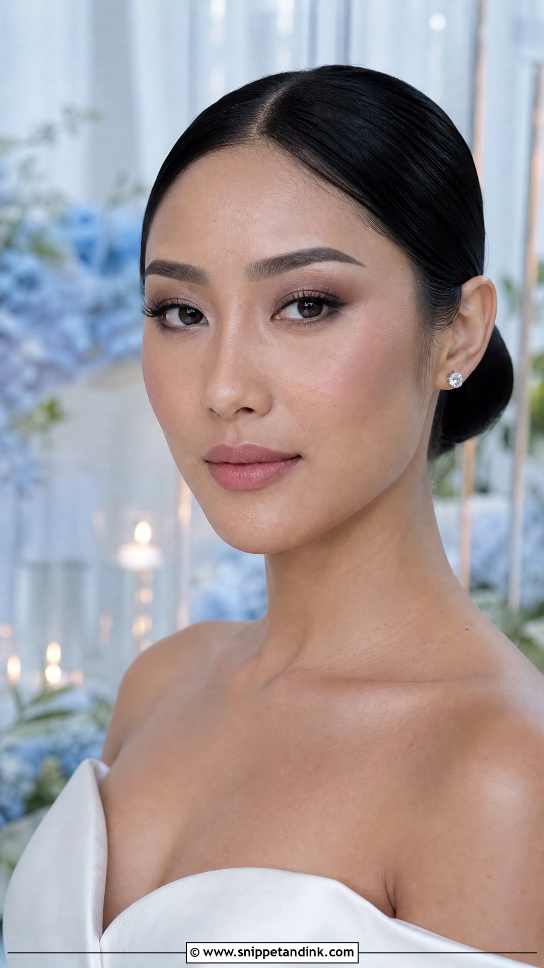 Matte Cool Toned Bridal Makeup - Snippet and Ink - 20 Cool Toned Wedding Makeup Ideas