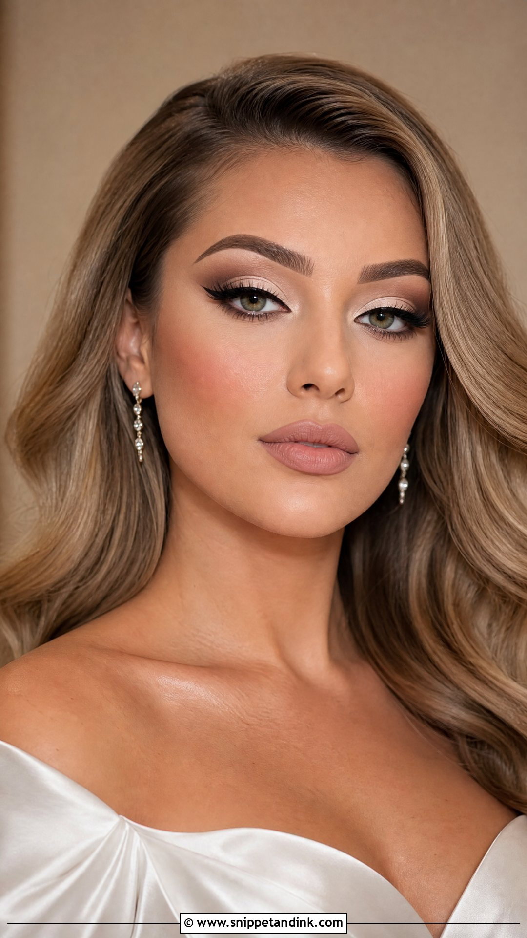 Matte Cut Crease Bridal Makeup - Snippet and Ink - 20 Matte Bridal Makeup Ideas